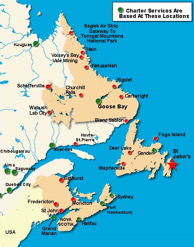  St John`s Charter Flights